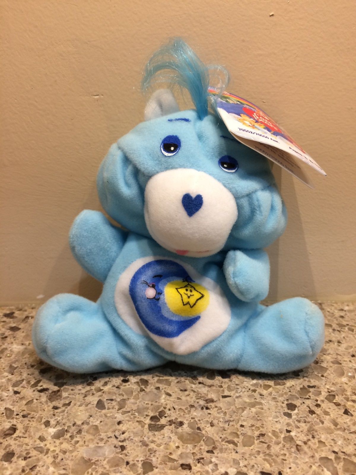 Care Bears Vintage Bedtime Bear NEW With Tag Beanling Kenner 1998 6