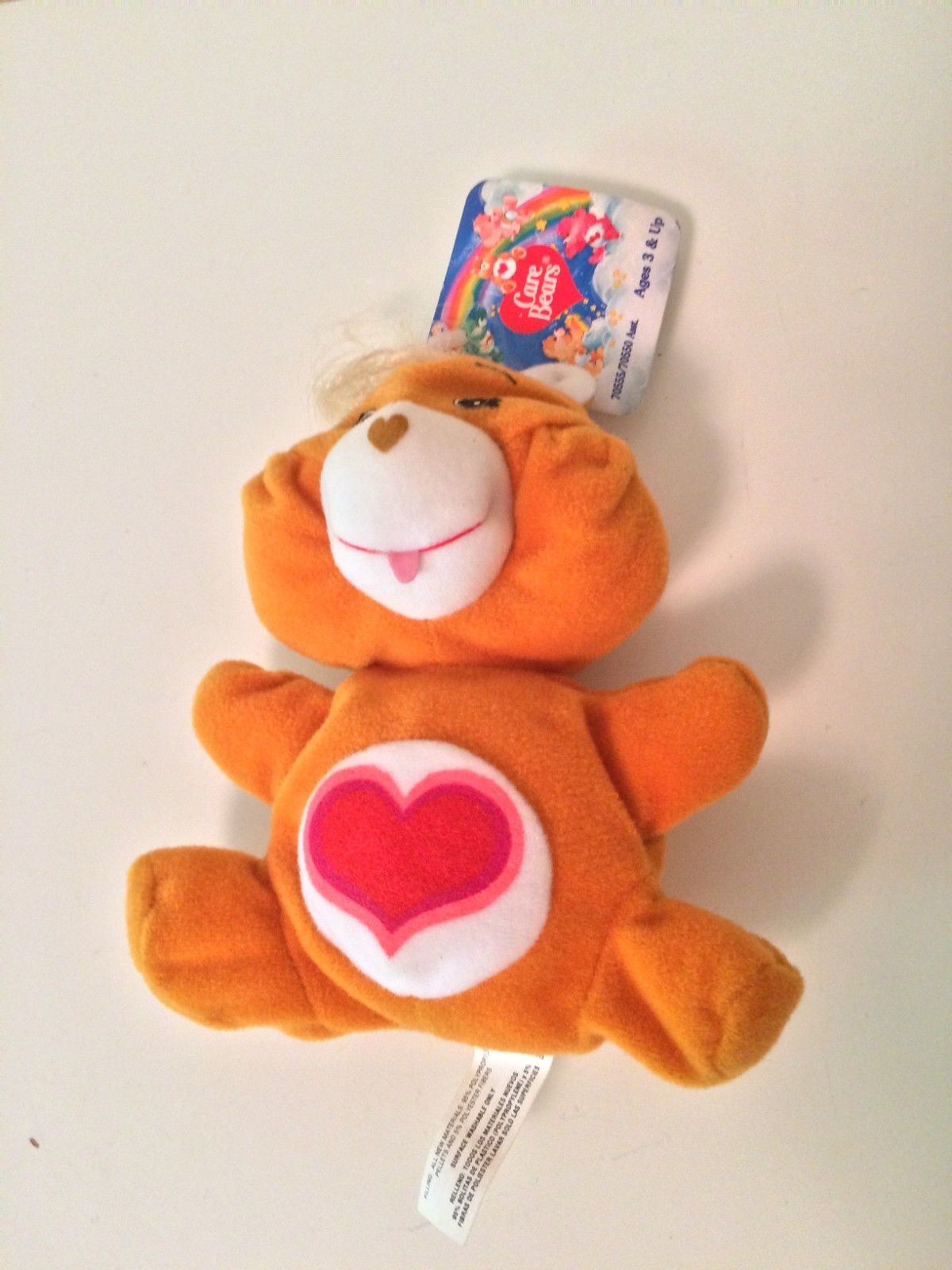 Care Bears Vintage Tender Heart Beanling NEW with Tag 6