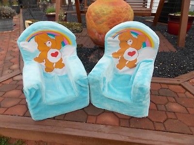 Care Bears Spin Master Plush Toddler Childs Chairs Furniture VERY CUTE