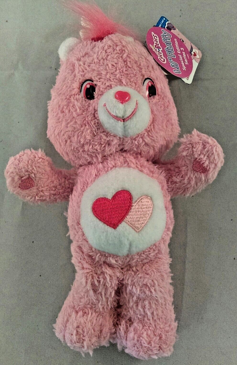 Care Bears Love A Lot Bear Lil' Fluffy Bear Special Edition Series 3 With Tags