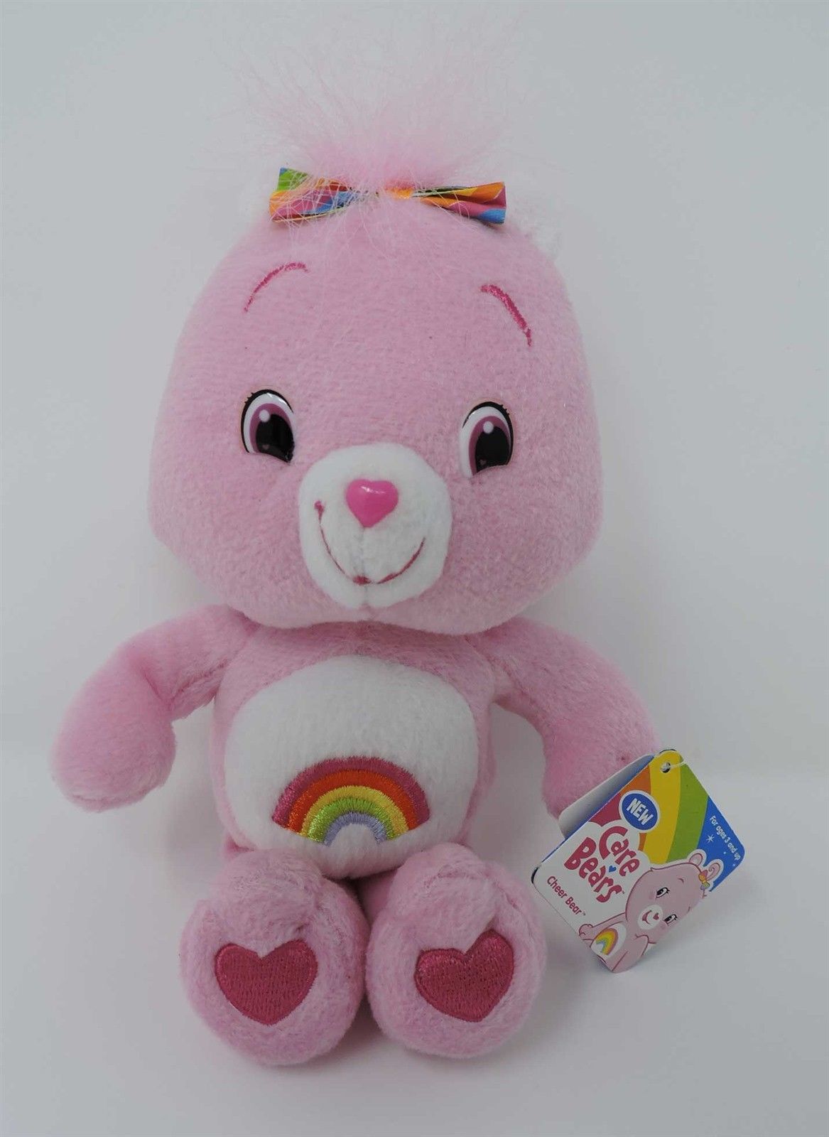 Care Bears Cheer Bear Pink Plush Rainbow 9