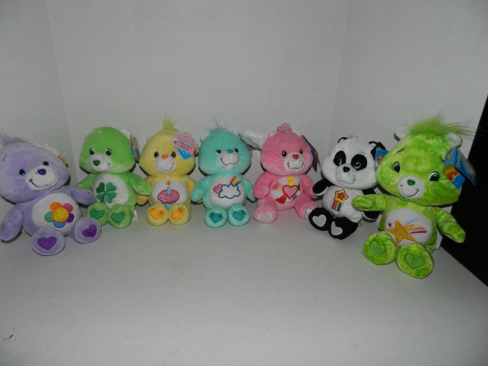 CARE BEARS LOT OF 7 NEW WITH HANG TAGS 8