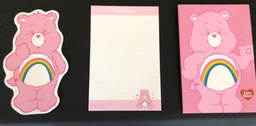New In Package Care Bears Cheer Bear 15 Pc Stationery Letter Set Japan Exclusive