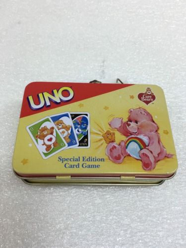 UNO Card Game Care Bears Special Edition in Deluxe Collector's Tin
