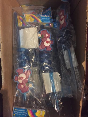 NEW Huge Lot Care Bears Heart Carebears Straws Unopened Vintage Party Resale Ton