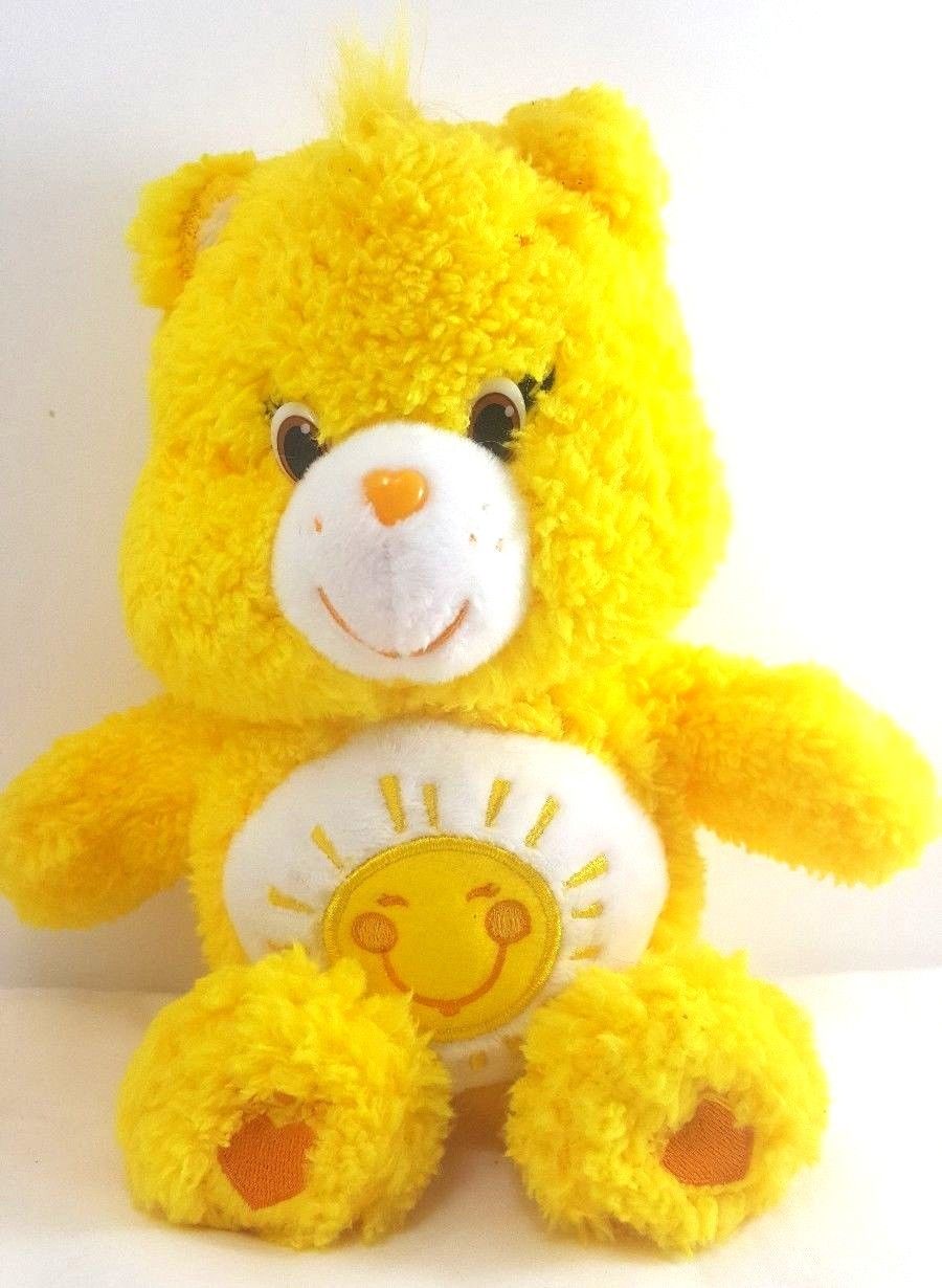 CareBears Plush 8 inch Funshine Bear Yellow 2016 Collectible Sunshine T