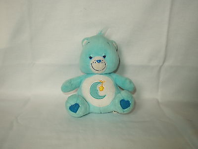 Care Bears BEDTIME blue with moon & star 7” BEAR stuffed figure toy Nanco 2003