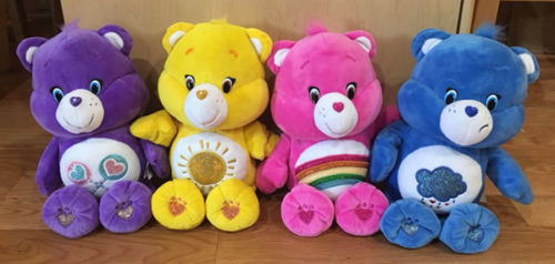 2015 ALL FOUR 4 Care Bears Sing A Long Friends Grumpy Funshine Cheer Share LN!!