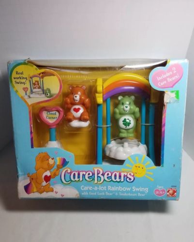 Care Bears Rainbow Swing Complete Play-set New 2002