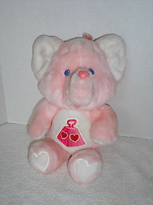 VINTAGE Kenner 1980's Care Bears Full Size Cousin Pink Elephant Lotsa Heart