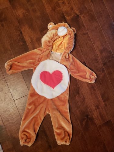 Care Bears TenderHeart Costume 2T-4T 2-4 Tender Heart Bear Love