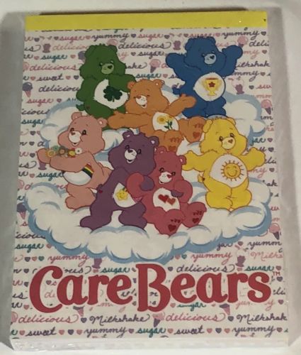 New In Package 2010 Care Bears Notepad Japan Exclusive 4 Paper Designs