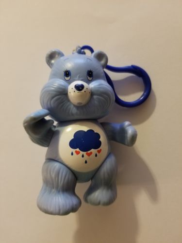 Care Bears~*Grumpy Bear Keychain Backpack clip on toy blue cloud