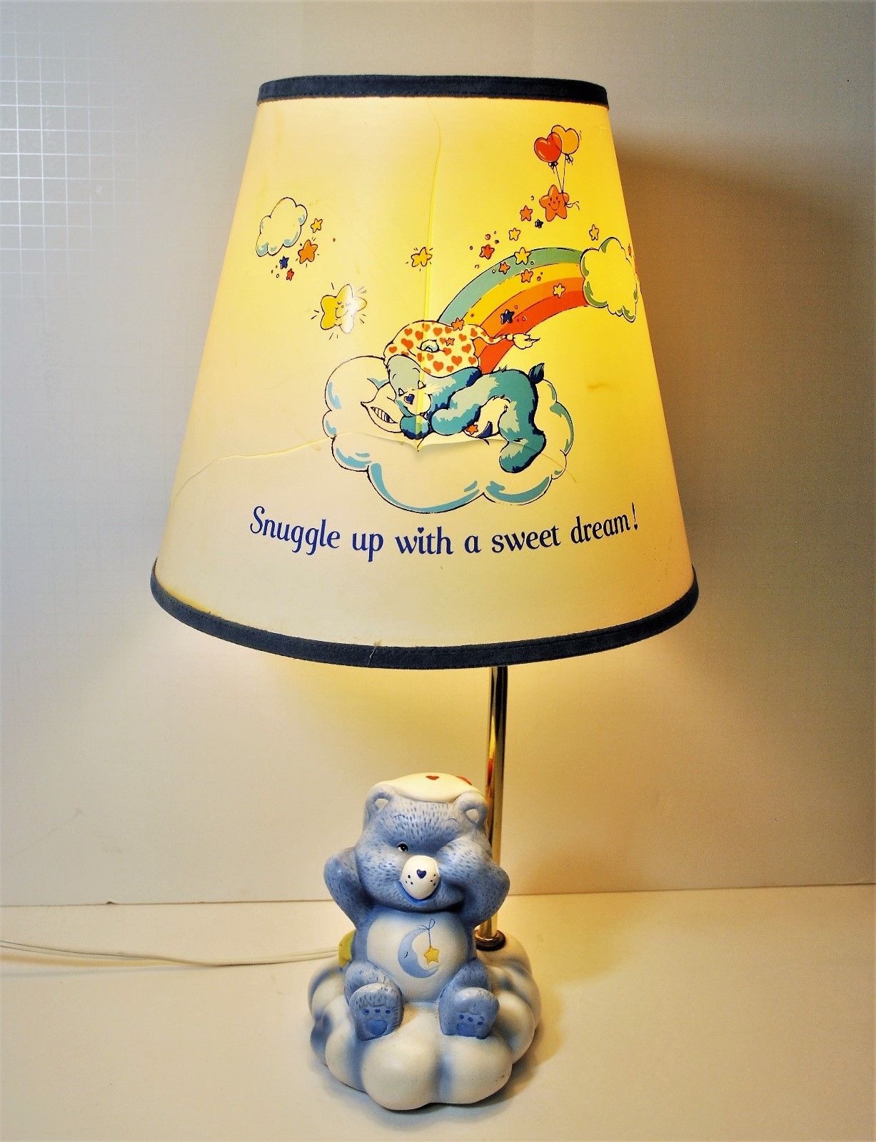 Vintage Care Bear Nursery Lamp  - 1983 
