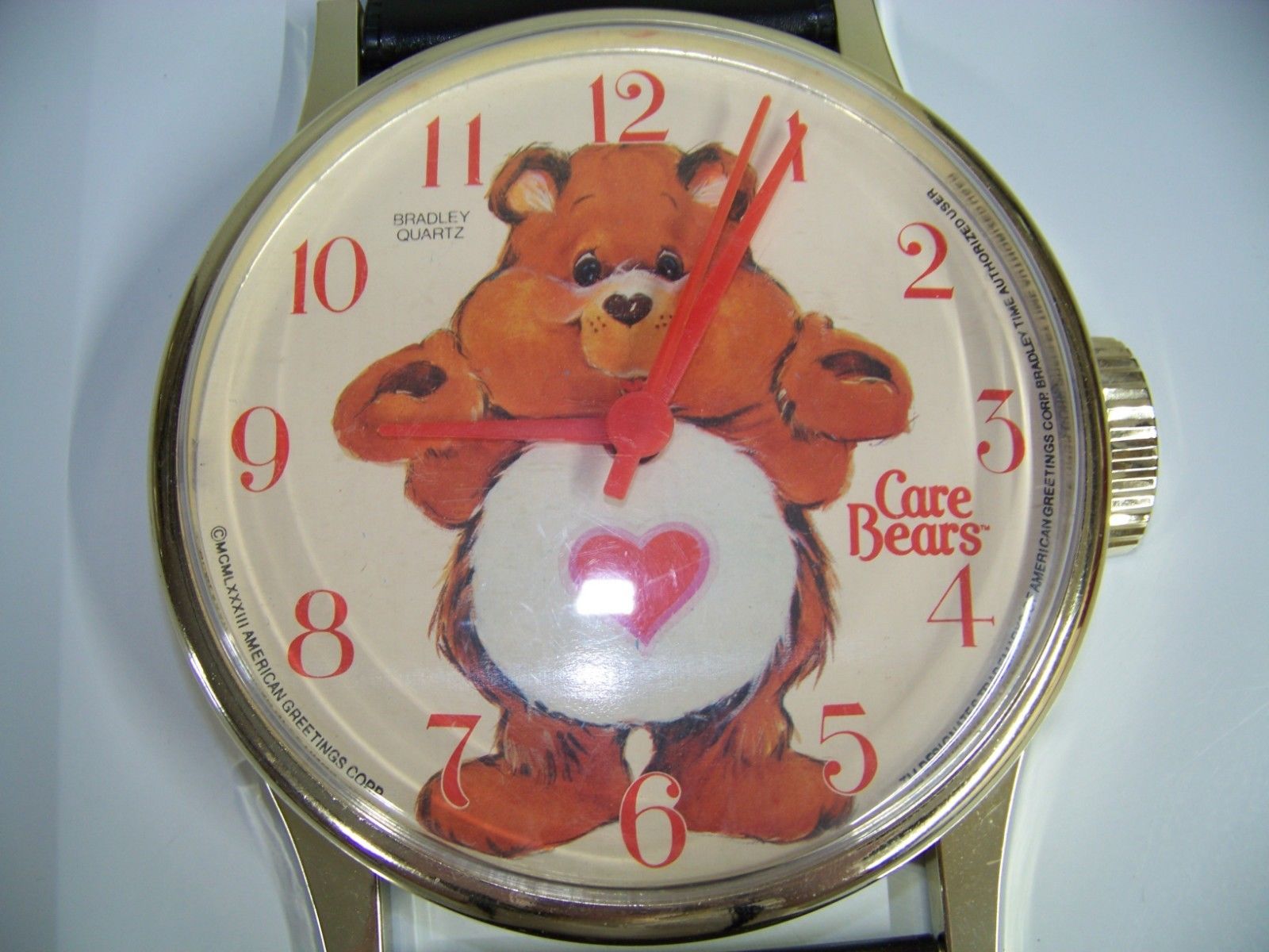 Vintage Care Bears Giant Wristwatch Watch Wallclock Bradley Quartz WORKS