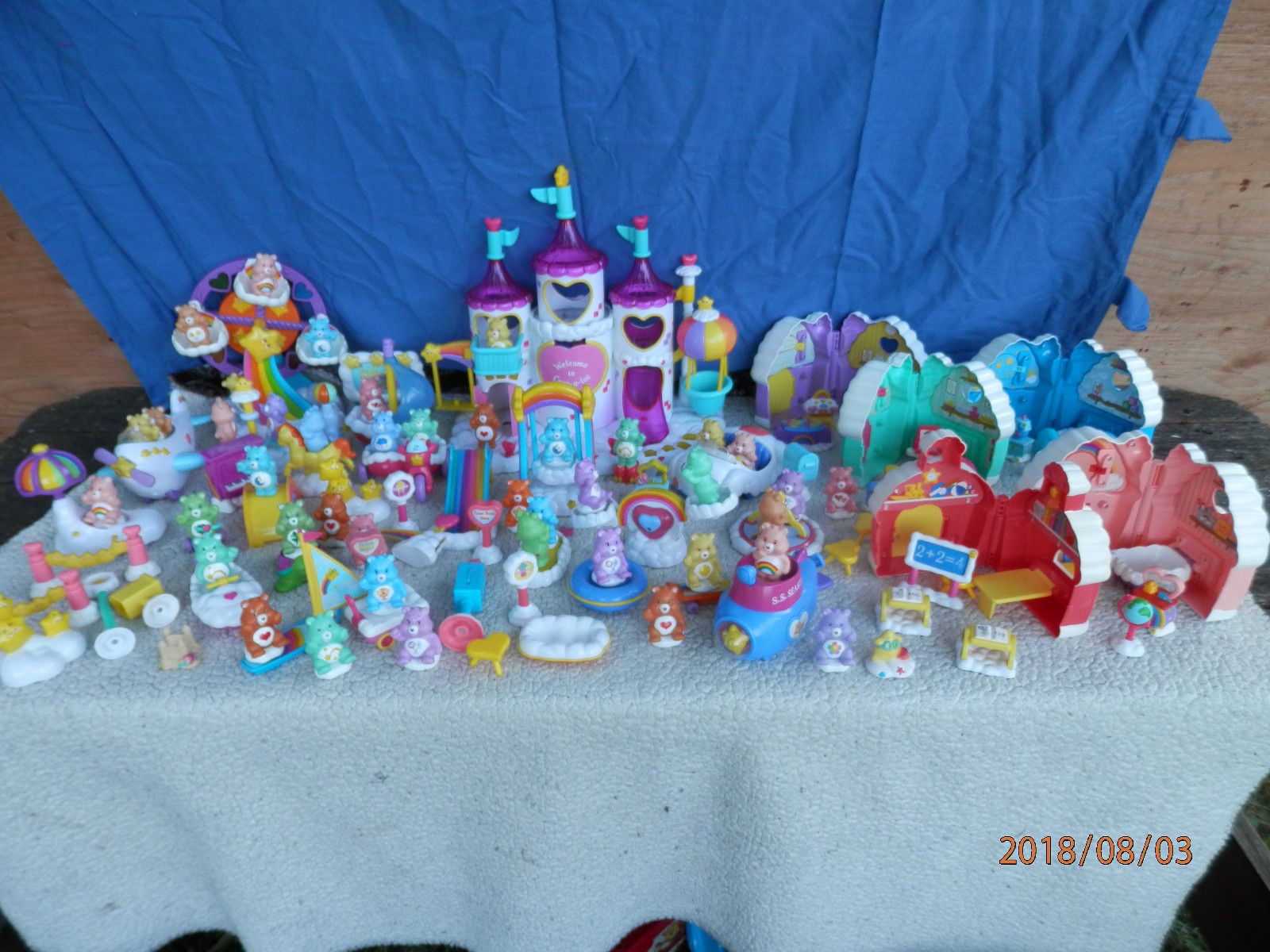 Huge Care Bears Care-A-Lot Castle Lot w/ Bears and Accessories