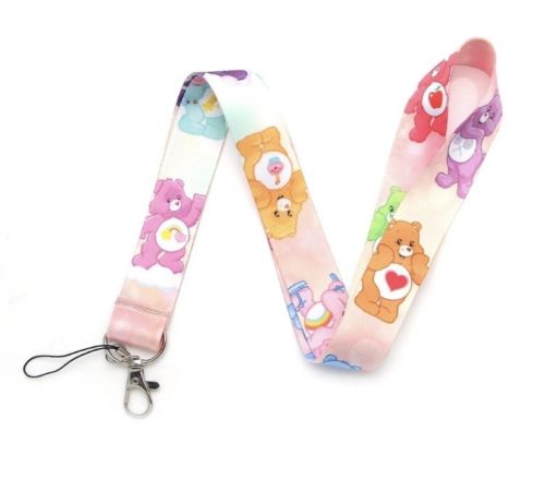 Care Bears Lanyard Keychain Cheer Bear Colors Collectibles pink
