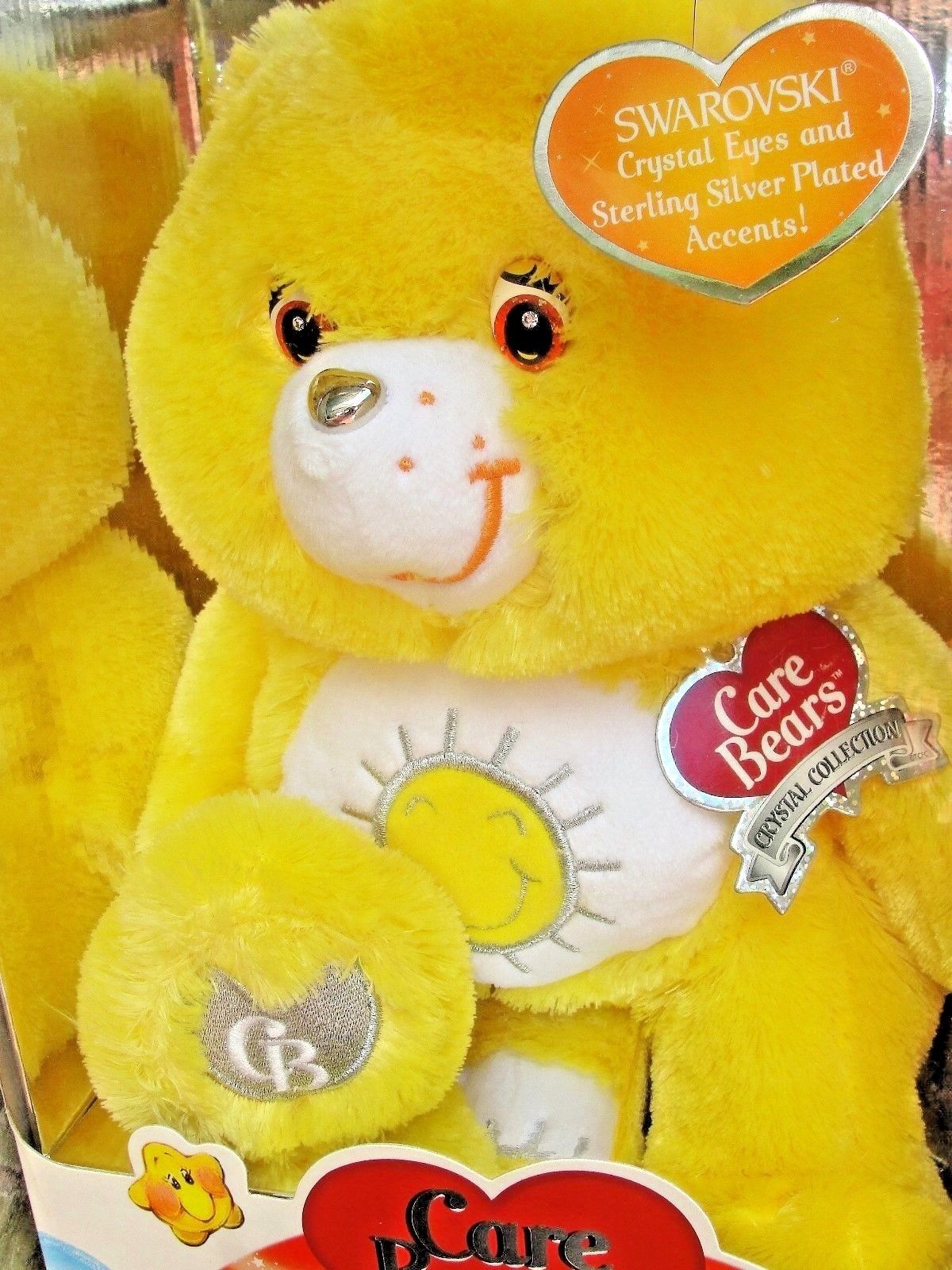 Care Bears Yellow Funshine Bear Special Collector Edition Swarovski Crystal Eyes