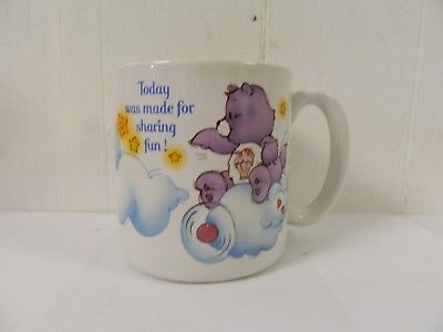 1985 Care Bear Today was Made for Sharing Fun! Mug American Greetings 