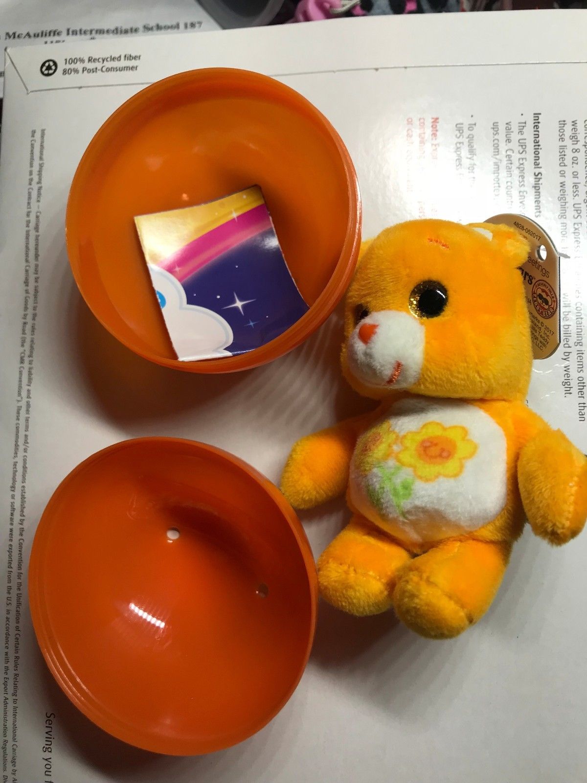 limited edition care bears little surprise plush toy friend bear