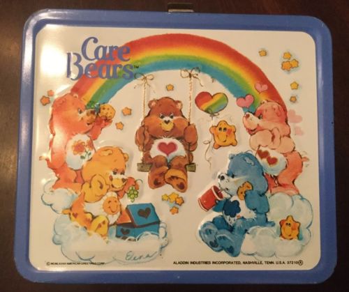 1983 Vintage Collectible Care Bears Aladdin Metal Lunchbox