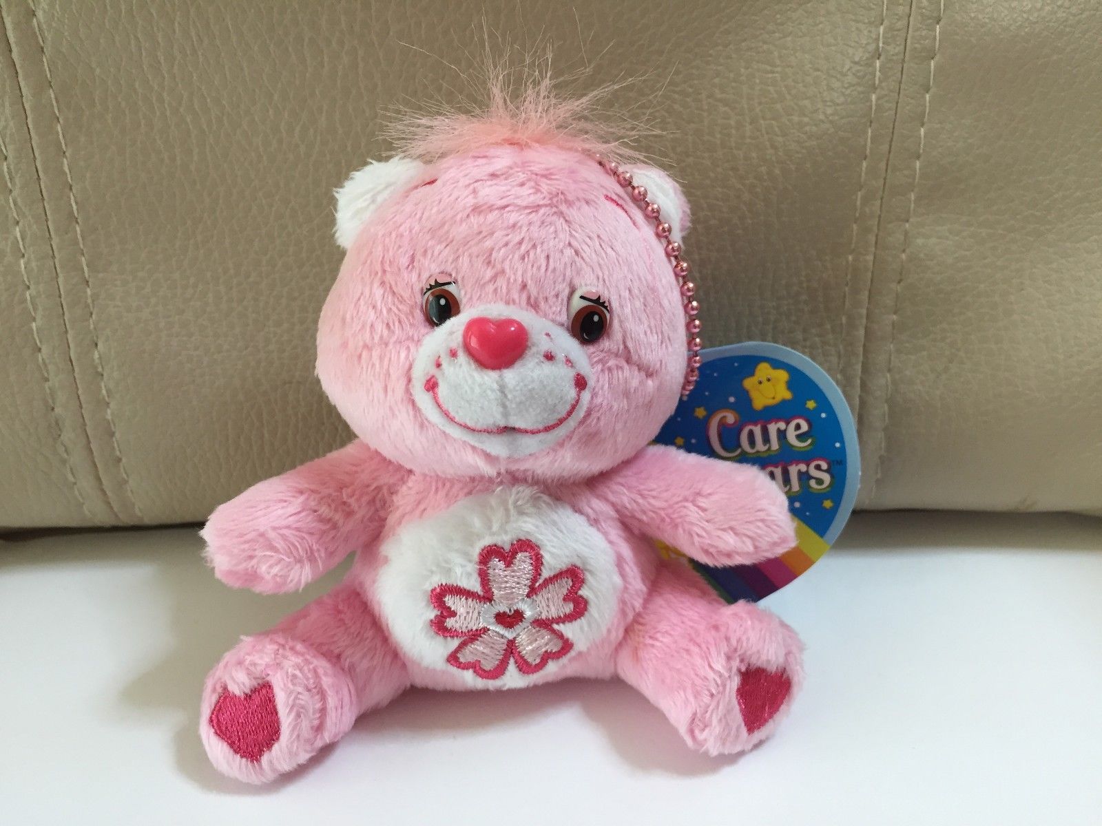Care Bears Sweet Sakura Bear Key Chain Plush Doll 3.9