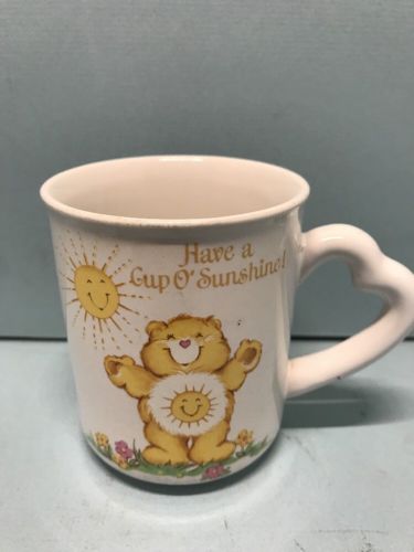 Care Bears Sunshine Coffee Stoneware Mug American Greetings Vintage 1983