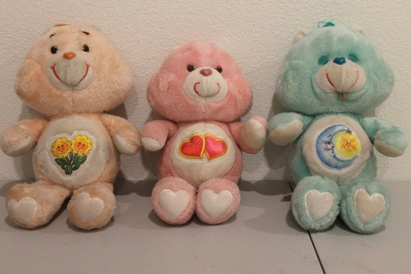 Lot of 3 Vintage Care Bear - Bedtime, Love-A-Lot, Friendship Kenner1983 RARE 13