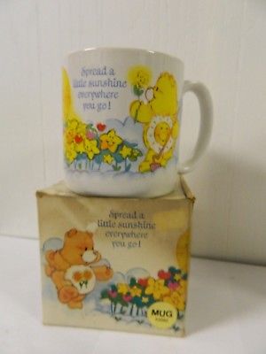 1984 Care Bears Spread A Little Sunshine Everywhere You Go! Mug 