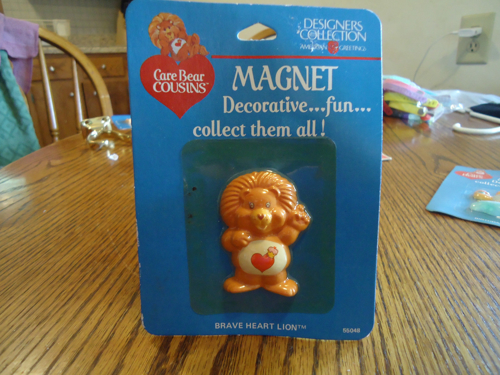 Vintage Care bear cousins Brave Heart Lion Fridge Magnet New in Package