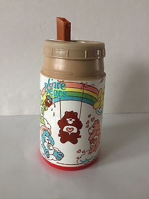 1985 CARE BEARS American Greetings Thermos Bottle Vintage Aladdin FREE SHIPPING