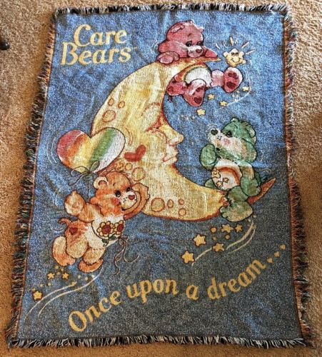 The Northwest Company Care Bears Woven Throw Blanket RARE