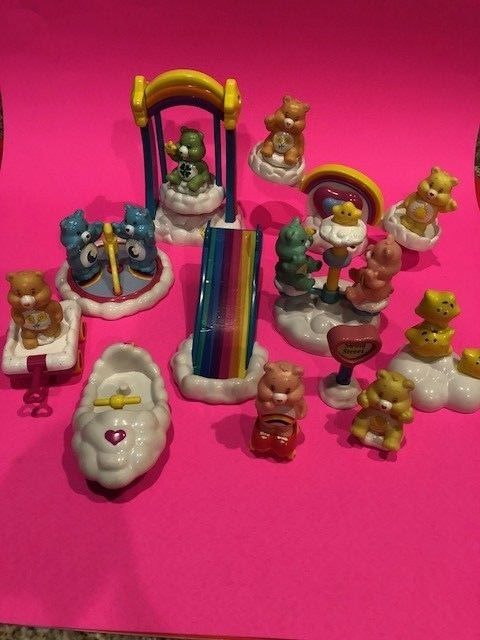 Care Bears playing in the park