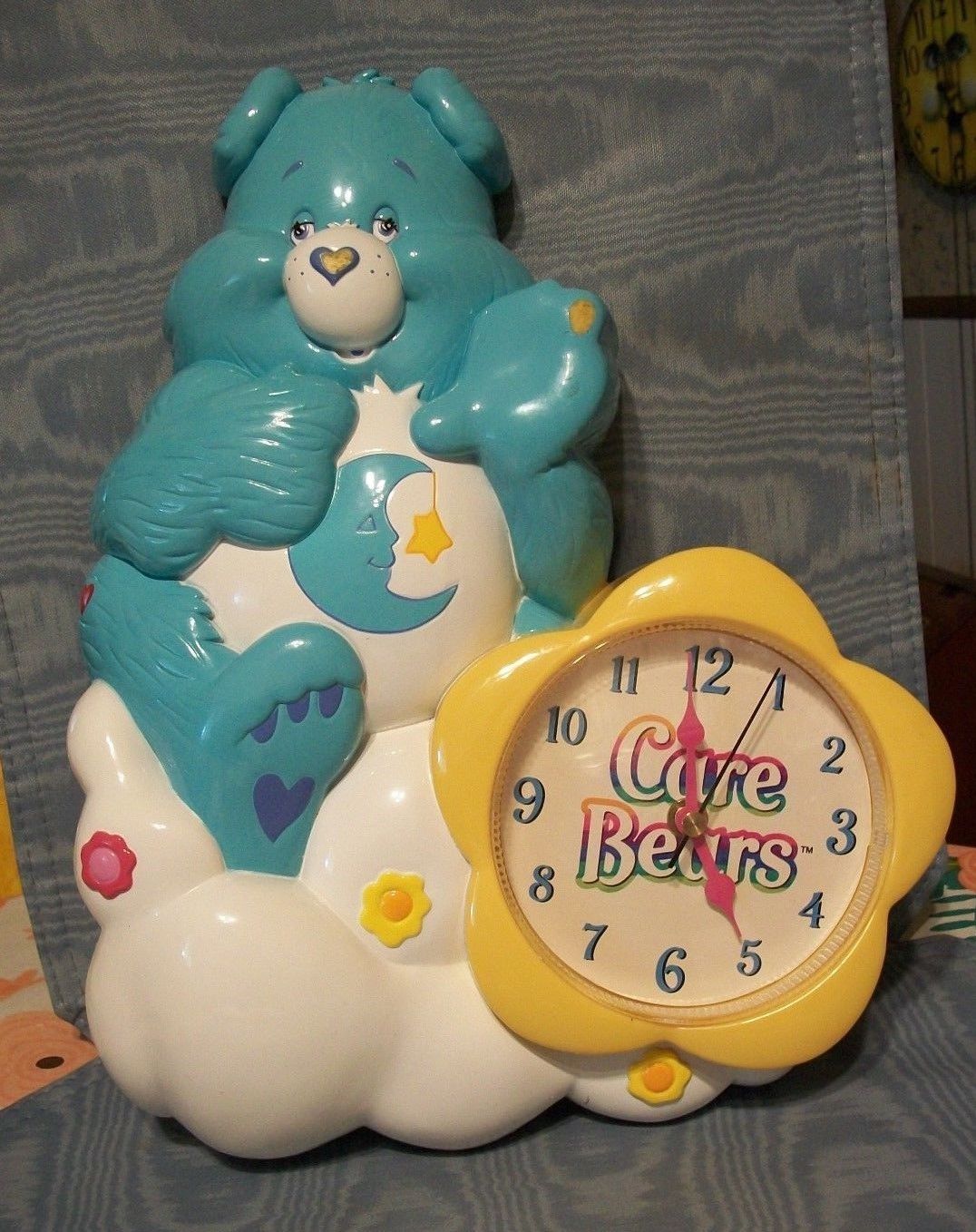 Vintage  Rare  Care Bears   Sleepytime Bear  Wall Clock