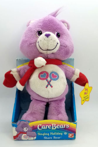 Care Bears Share Bear Singing Holiday 2004 New in box