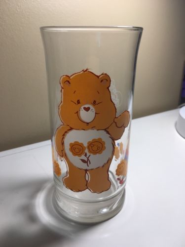 Vintage 1983 Care Bears Friend Bear Pizza Hut Limited Edition Promo Glass RARE