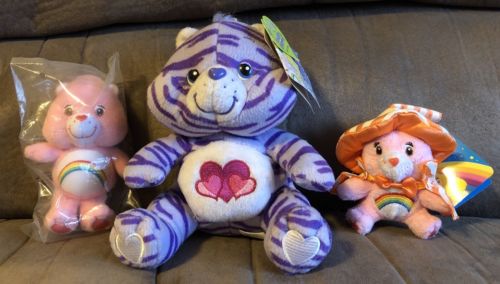 Care Bears 2 Pink Cheer & Purple Zebra Jungle Party Special Edition Plush Doll