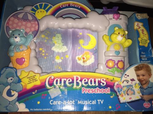 Care Bears Kids Toddler Preschool Care-A-Lot Musical Wind Up TV NEW IN BOX 2005