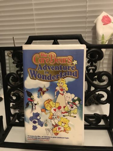 The Care Bears Adventures in Wonderland VHS Clam Case HTF