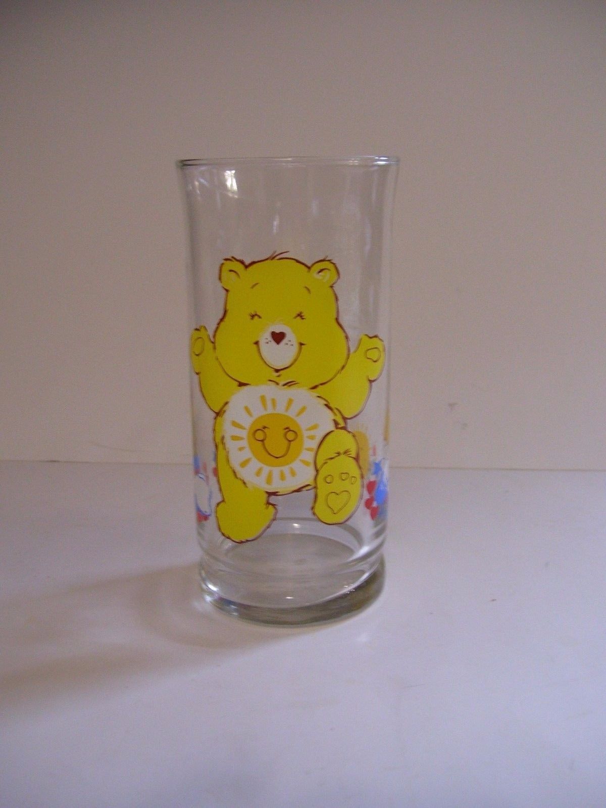 Vintage 1983 Care Bears Glass Cup FUNSHINE Collector Series Limited Edition