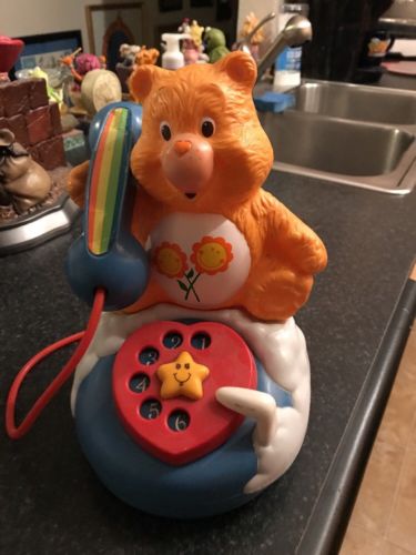 Vintage Care Bears 1985  Friend Bear Toy Phone