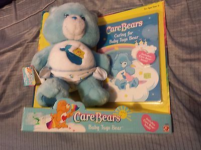 RARE LOT CARE BEARS BABY TUGS BEAR 2003 MIB NRFB WITH BOOK GREAT 4 PRESENTS NEW