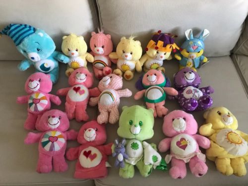 Care Bears Plush Lot Costumes Rattle Pull Cord Musical Baby