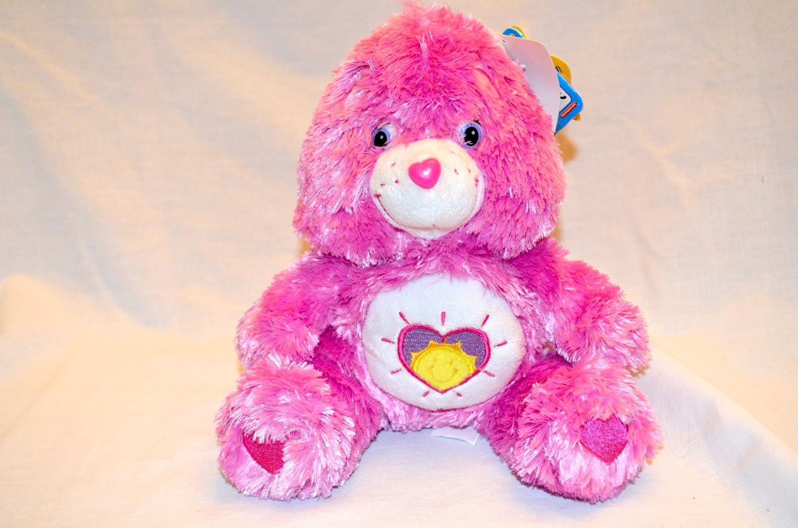 CARE BEARS SHINE BRIGHT BEAR 8”  SPECIAL EDITION 2006 COMFY BEAR SERIES 12 PINK