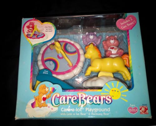 Care Bears Care-a-Lot Play Ground Complete Set RARE 2003 Collectable