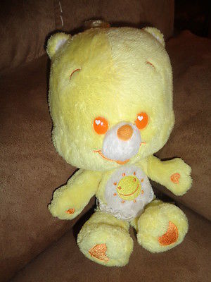 Care Bear Funshine Cub Carlton Card 8 Yellow Sun Baby Diaper Plush Stuffed Curl