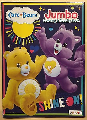 Care Bears Jumbo Coloring and Activity Book New Shine On! Free Shipping