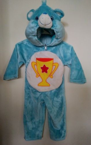 Vintage Care Bear Costume blue Champ  toddler size med 2-4 great condition 