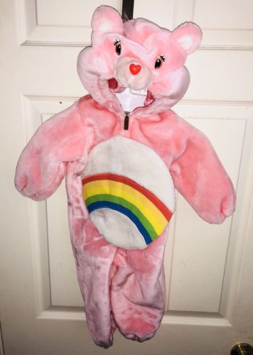 CARE BEAR Child TODDLER HALLOWEEN COSTUME Cheer Rainbow 12-18 Mo ONE PIECE NWOT