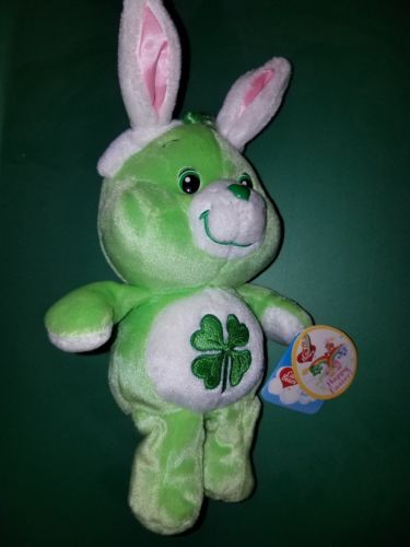 Good Luck Care Bear easter rabbit Plush 8” NWT